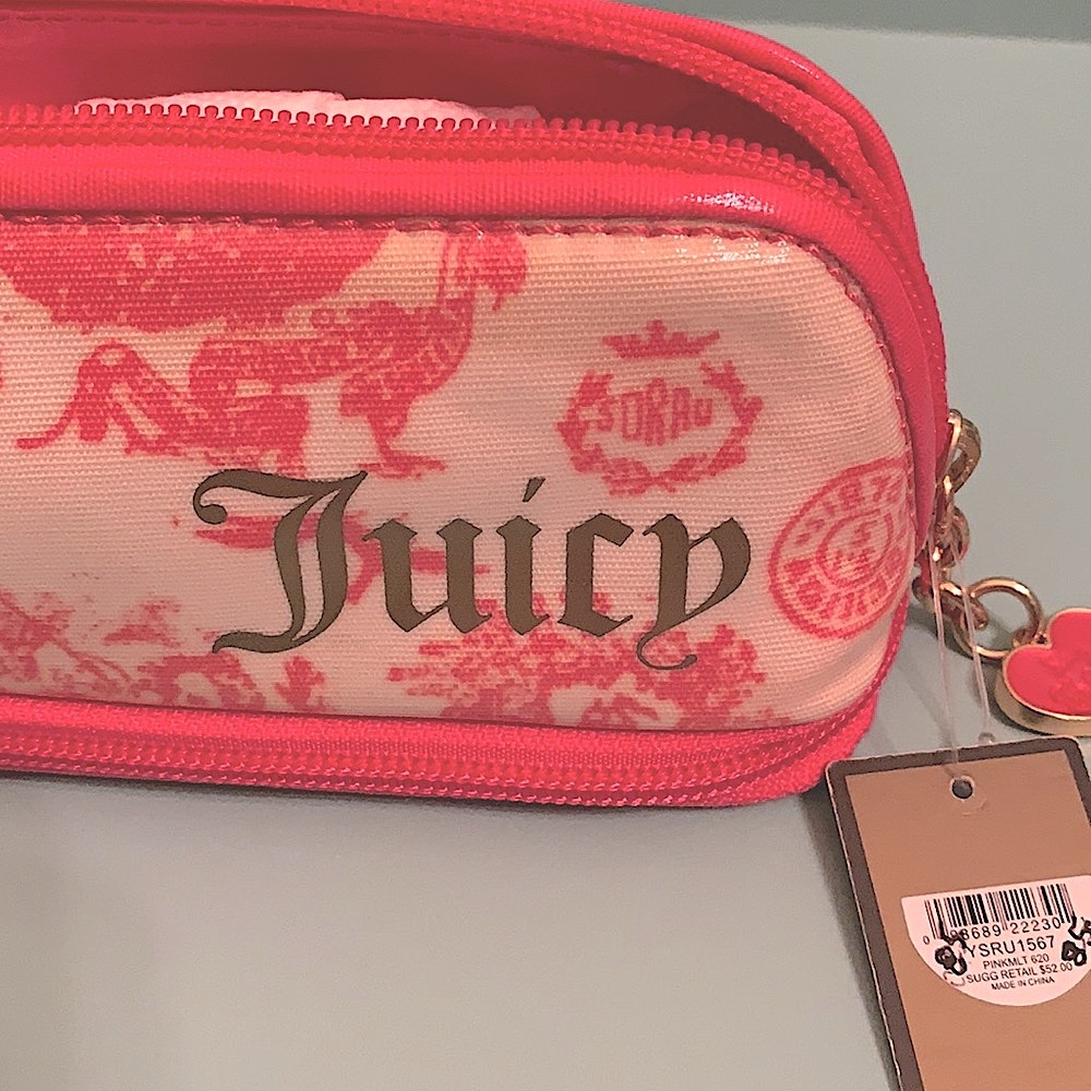 NWT 1999 JUICY COUTURE VINTAGE COSMETIC-BRUSH CASE